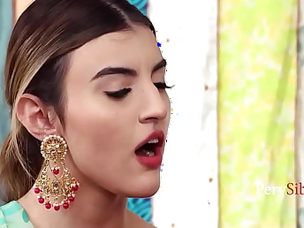 Petite Indian-Yankee fake Sister Laynee James & her two step-sisters share a hung MILF - Axel Haze