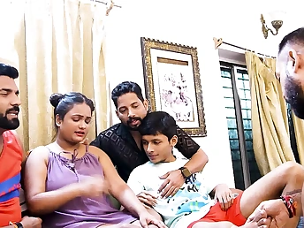 Desi damsel gets her tight vagina wrecked by a nearby boyz group in a hard-core gang-bang