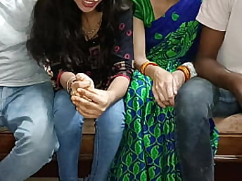 Desi Wife Interchanging & Furry Coochie Slurping in First-ever Indian 3some
