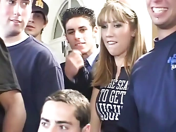 Allysin Chaynes heads wild in Yankee SCHOOL GONZO - Vol. 2, the ultimate college film with retro flair!
