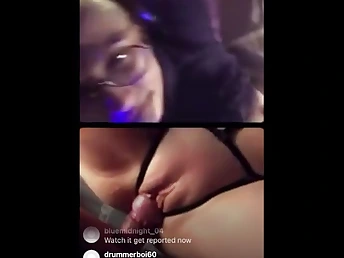 Screwing Step Sis-In-Law Live on Instagram