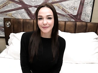 WOW this gorgeous teen has 32DD Natural tits