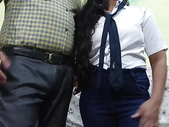Mumbai Ashu's Desi School Nymph Boned Firm in Prof's Office