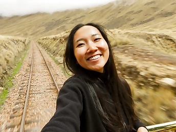 Luna Okko's cruise flip the world - POV blowjob plus doggystyle conduct oneself