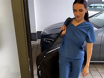 Eva Keks and Alex Becker's At-Home Rub down Turns into a Hoggish Surprise