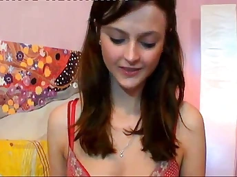 Solo getting off of hot young shaved whore