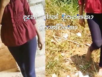 See insane schoolgirls HansiNangiya and their leek flick in Sri Lankan public!