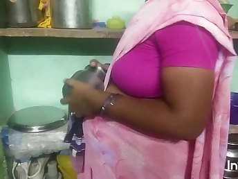 Hot Indian wife gets her husband's cock sucked in slay rub elbows with go to the powder-room