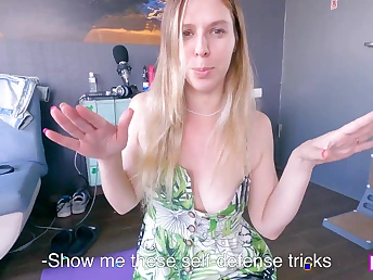 Milfetta's family Self-Defense Mission with Step Aunty - POV rough anal