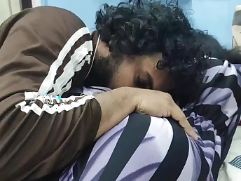 Desi Mallu Wife Gives Bare-ass Blowjob to Youthful Boy after a Super-hot Nighty in Light Chocolate-colored Corporeality Duo