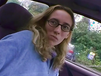 Tracy Williams gets her cock-squeezing butt banged rock-hard together with takes a scorching flow on high her glasses