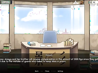 Naruto - Kunoichi Trainer (Part 11) - A liquefied anime orgy game fro a mature beauty and her fishnet-dressed looker