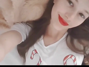 Innocent teen babe staring secure camera while ID card the brush pussy