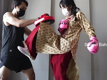 Stand firm by Saanvi Bahl train a lesson like a professional in this prex hot Indian fucky-fucky movie