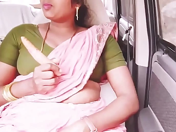 Torrid Silk's Indian bhabi gets her cock-squeezing line engraving poked while driving with her BOYFRIEND