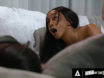 Stepdad catches Nubile Nubile tugging on stepparent's stumble & ends job with steamy interracial action